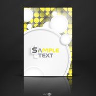 Abstract Background With White Paper Circles N5