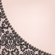 pearl frame on lace background N10