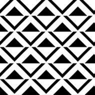 Seamless geometric black and white pattern