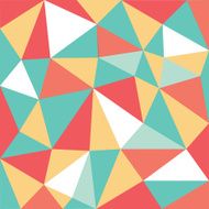 mixed color low polygon pattern