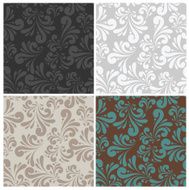 Set of Seamless Vintage Vector Patterns