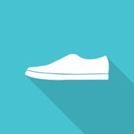 shoes flat icon with long shadow N15