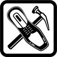 Shoe Repair Icon Black