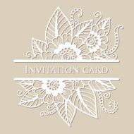 Vector lace card N4