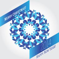 Business greeting christmas and New year card
