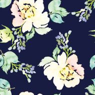 Watercolor flower pattern N120