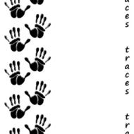 Human hands seamless pattern