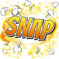 Snap - Comic book style word