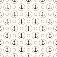 Vector seamless retro pattern with anchors N3