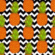 Tropical Pineapples Background N3