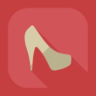 Flat modern design with shadow icon women&#039;s shoes N6