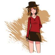 fashion illustration girls N10