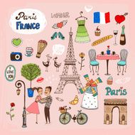 Paris France landmarks and icons