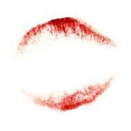 Woman lips on white background Lipstick kiss N3