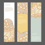 set of modern vector elegant colorful banners