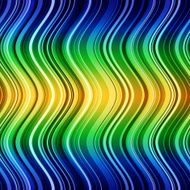 Abstract blue green and yellow stripes waves ethnic pattern bac