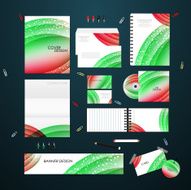 Stationery template design set N10