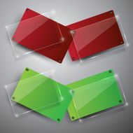 Abstract vector banners set N5