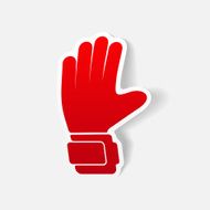 realistic design element gloves N44