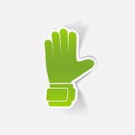 realistic design element gloves N45