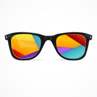 Vector sunglasses rainbow abstract background