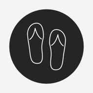Flip-flops line icon N5