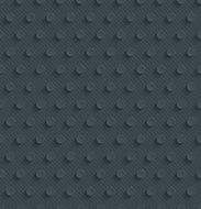 Polka dots dark seamless vector background with 3D effect