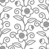 Flowers seamless pattern background N2