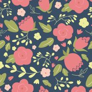 Seamless Floral Pattern with Roses N11