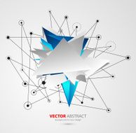 Vector geometric background with triangles N2