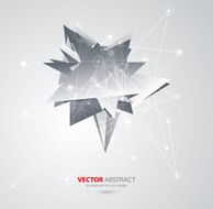Vector geometric background with triangles N3