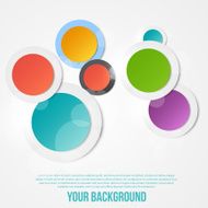 Vector abstract circles template Object web N22