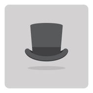 Vector of flat icon magic hat