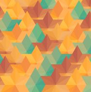 Abstract geometric colorful background with glass box N2