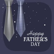 Glossy neckties for Happy Father&#039;s Day celebration