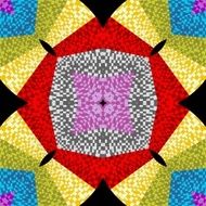Decorative background tile in mosaic shape