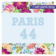 Floral Shabby Chic Graphic Design - for t-shirt fashion prints N11