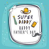 Greeting or invitation card for Father&#039;s Day celebration N3