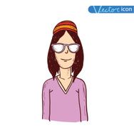 hipster style hand drawn illustration N40