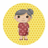 family grandmother character theme elements N49
