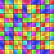Abstract Colorful Squares Mosaic Pattern Vector