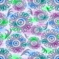 Abstract background with irregular flower elements in soft pastel colors