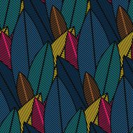 Colorful jungle plants