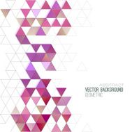 Abstract color triangles poster N8