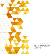 Abstract color triangles poster N9