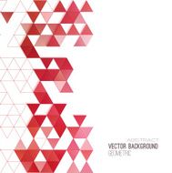 Abstract color triangles poster N10
