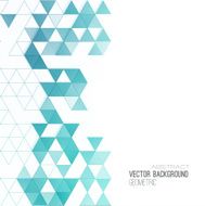 Abstract color triangles poster N11