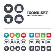 Clothes signs T-shirt and pants with shorts N25