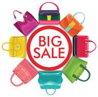 Multi-coloured fashion women&#039;s handbag Circle composition Sale