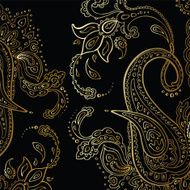 Paisley background Hand Drawn ornament N2
